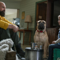 Tyler Mane and Finley Rose Slater in PLAYING WITH FIRE from Paramount Pictures. Photo Credit: Doane Gregory.