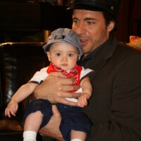 On set for All My Children with Thorsten Kaye